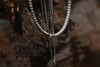 OLIO E ACETO Pure silver white pine entangled necklace OA06N19